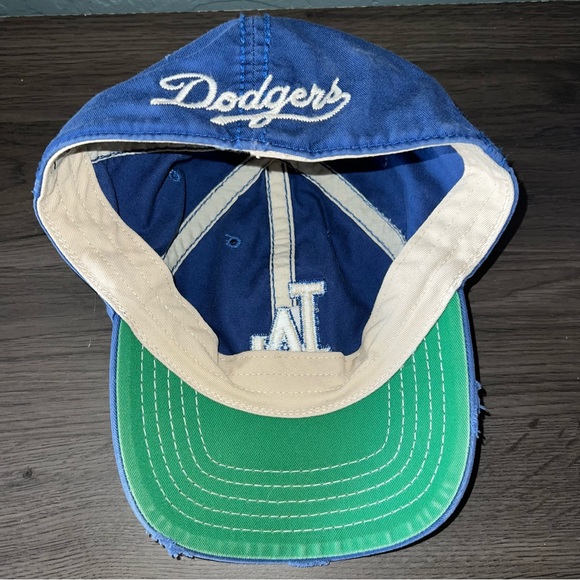 Los Angeles Dodgers Distressed Baseball Hat MLB Embroidered Cap '47 Size Medium - Picture 3 of 7